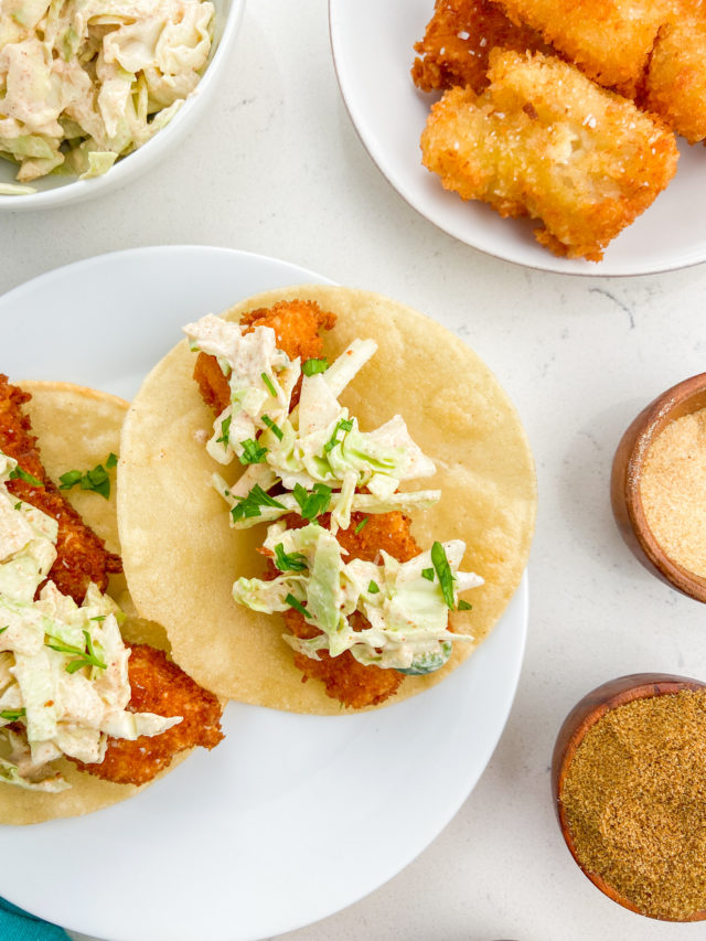 Fish Tacos with Slaw Recipe | Life's Ambrosia