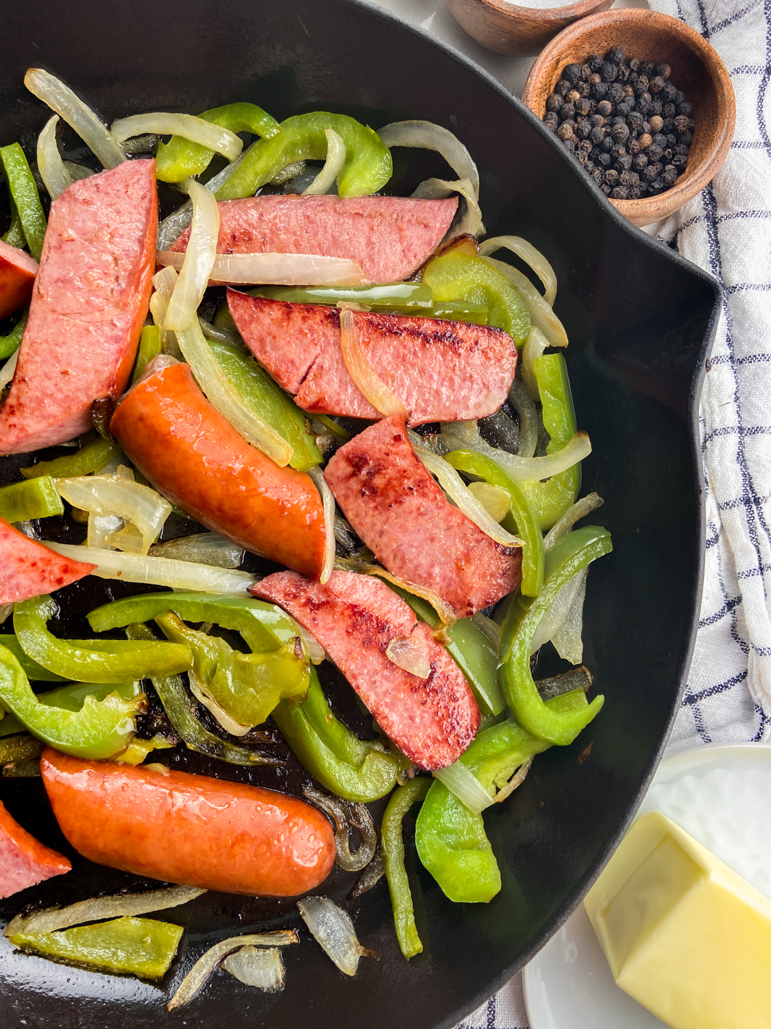 Kielbasa, Peppers and Onions Recipe Life's Ambrosia