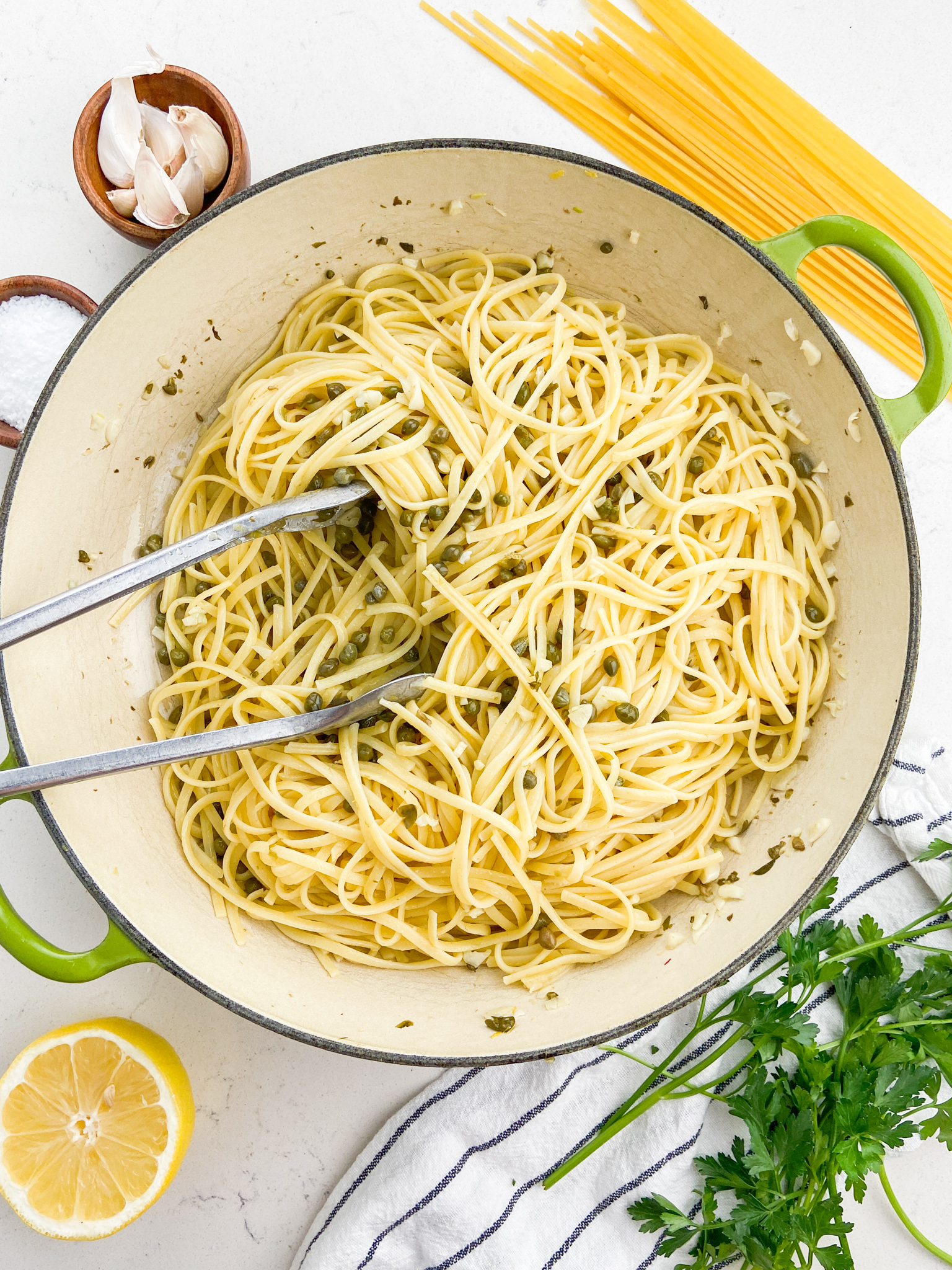 Lemon Caper Pasta Recipe | Life's Ambrosia