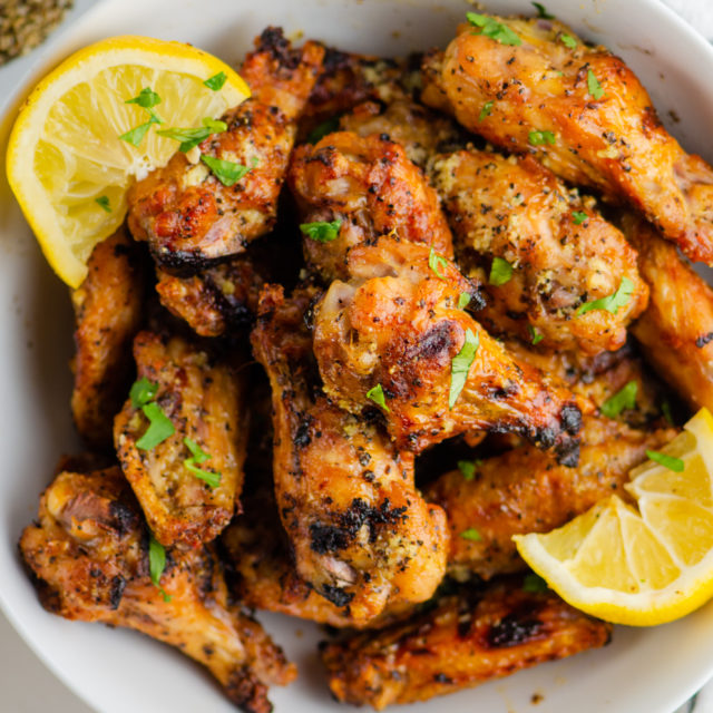 Grilled Lemon Pepper Chicken Wings Recipe Life's Ambrosia