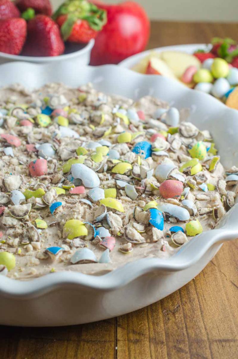 Malted Robin Egg Cheesecake Dip is a delectable no bake dessert perfect for all of your Easter celebrations. With only six ingredients it's a breeze to make. 