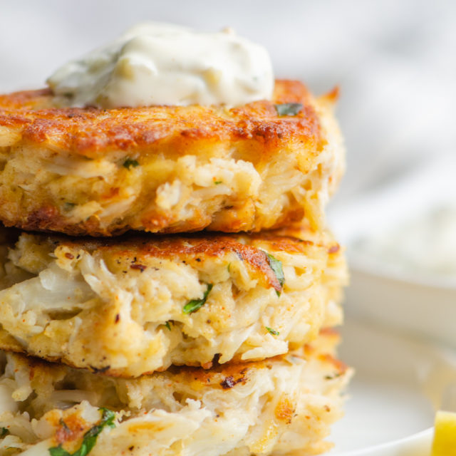 Maryland Crab Cakes with Little Filler | Life's Ambrosia