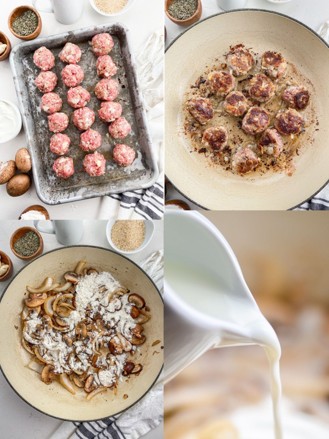 Meatballs in Mushroom Cream Sauce Life's Ambrosia