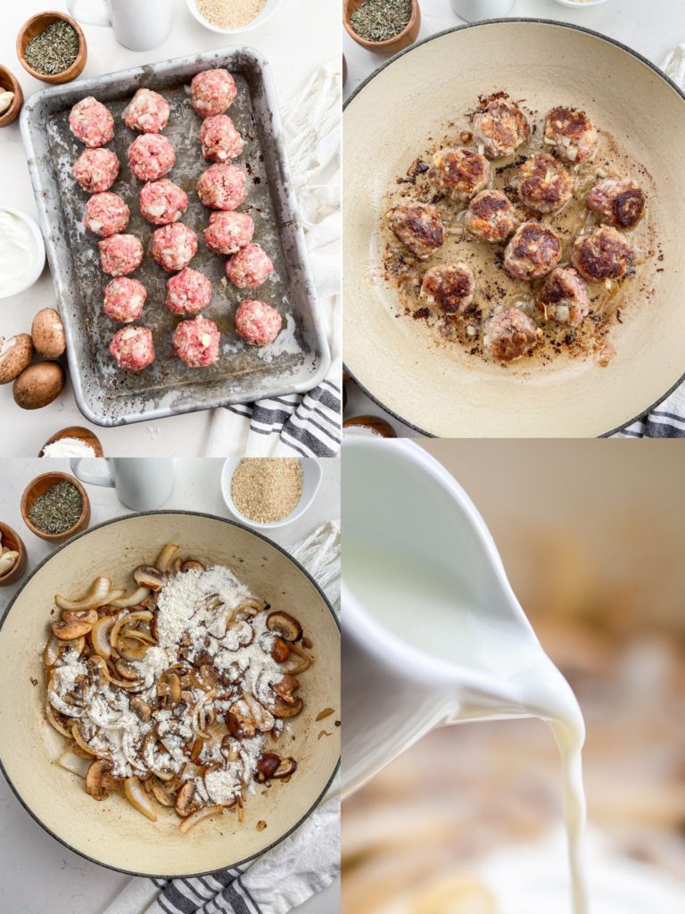 Meatballs in Mushroom Cream Sauce Life's Ambrosia