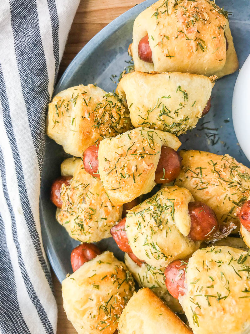 A cocktail party and game day must have! With just a handful of ingredients, mini pigs in a blanket are the easy appetizer you need for all of your parties.