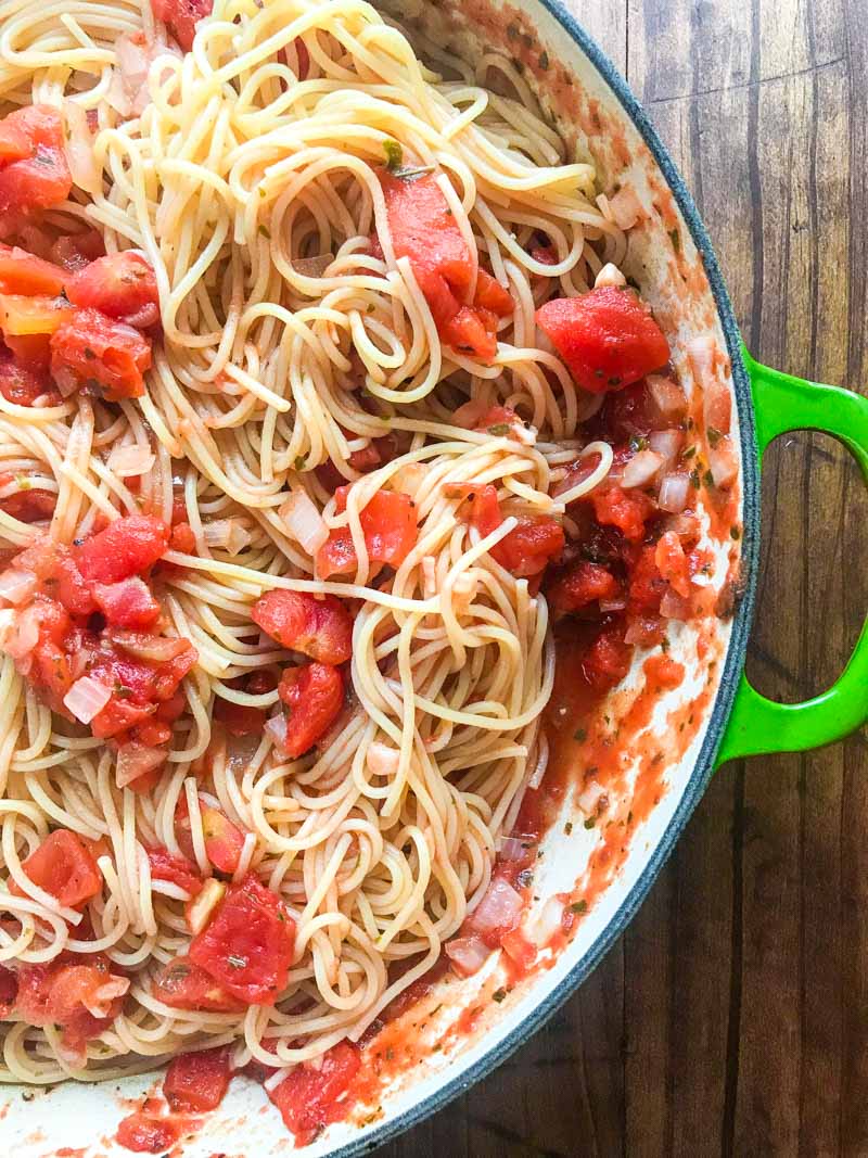 Pasta Pomodoro or capellini pomodoro is a quick and easy pasta dish perfect for weeknights! 
