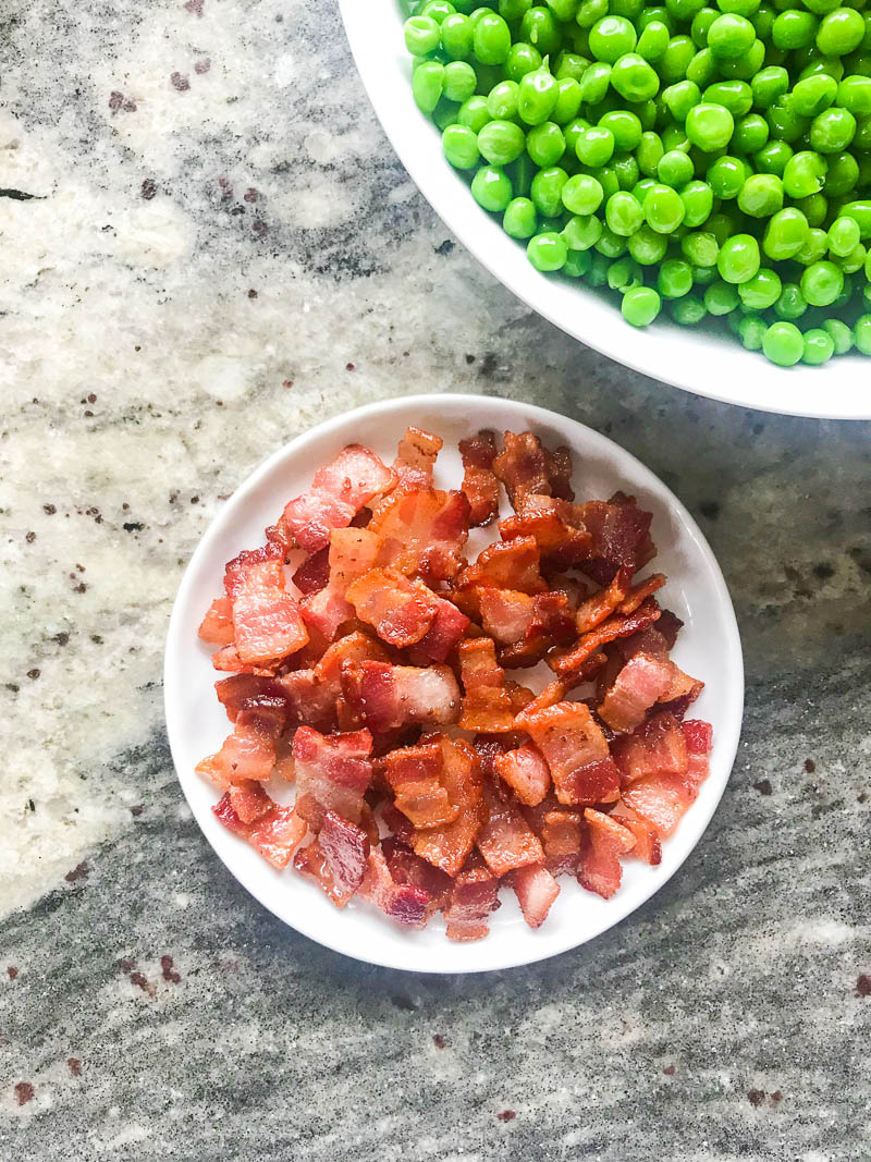 Pea Salad with Bacon 