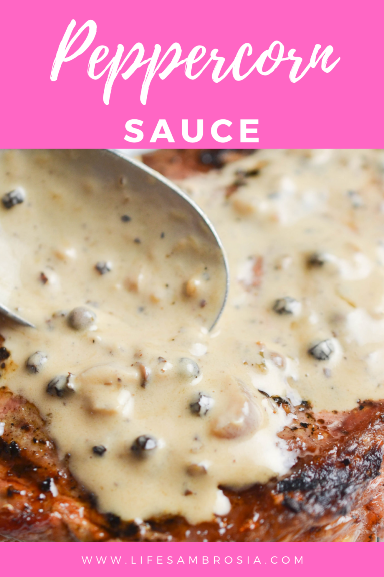 Peppercorn Sauce (without Brandy) for Steak Recipe Life's Ambrosia