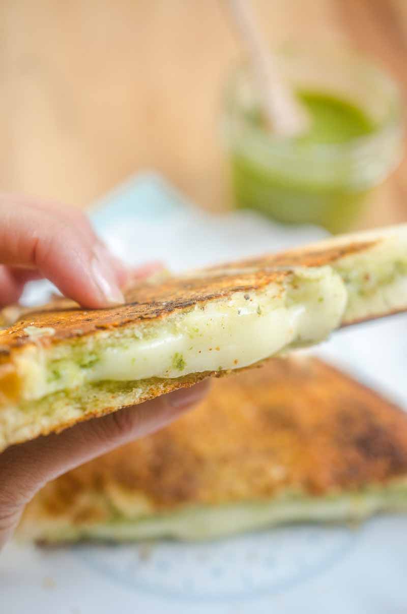 Pesto Grilled Cheese Life's Ambrosia