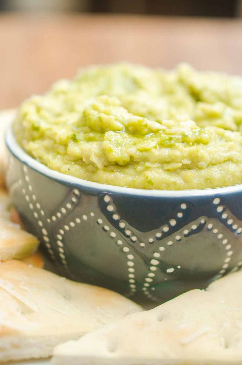 Easy Pesto White Bean Dip