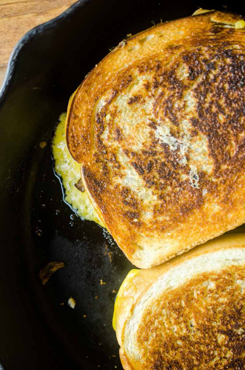 Pot Roast Grilled Cheese is THE BEST thing to do with your leftover Pot Roast. Loaded with cheddar, pot roast and pickles. It's leftover bliss!