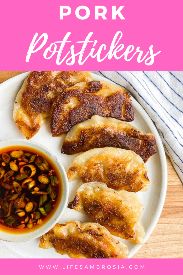 Pork Potstickers Recipe Pork Gyoza Life's Ambrosia