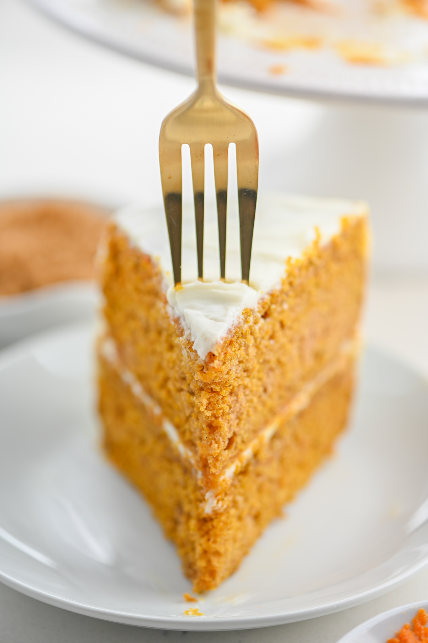 Pumpkin Cake with Amaretto Cream Cheese Frosting Life's Ambrosia