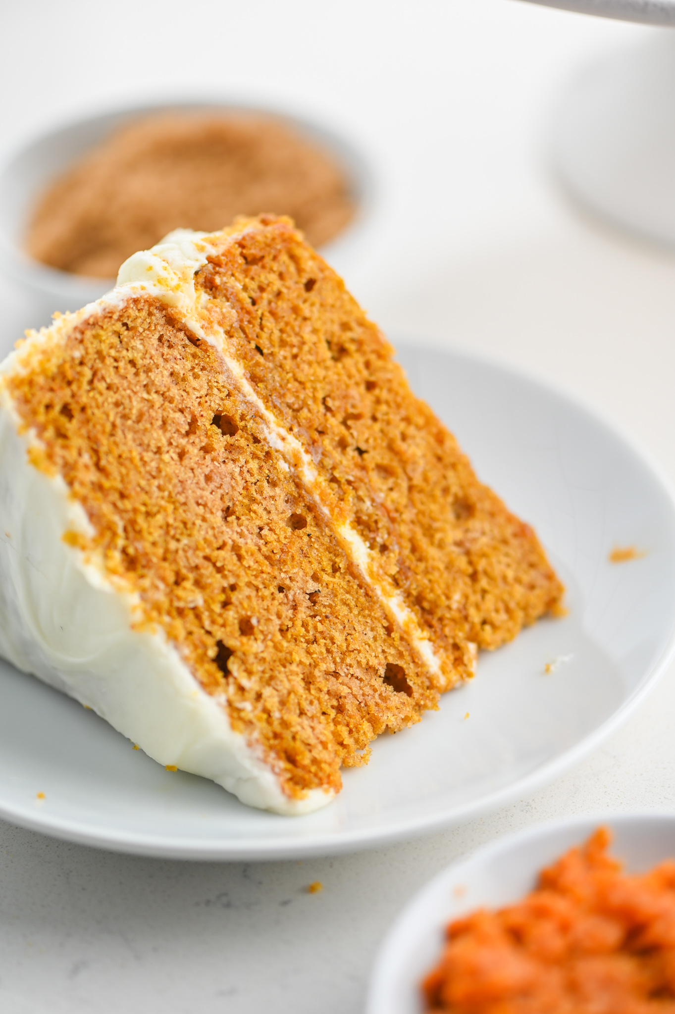 Pumpkin Cake with Amaretto Cream Cheese Frosting Life's Ambrosia