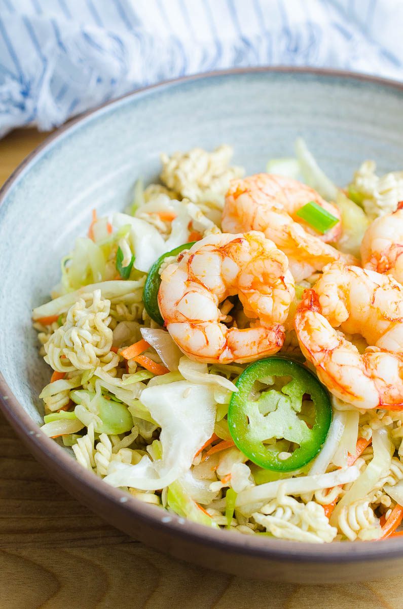 How to make Ramen Noodle Salad with Shrimp