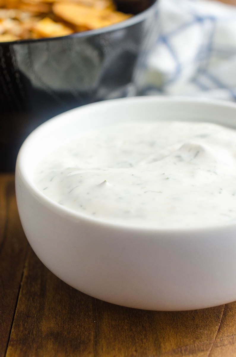  This Ranch dip recipe is creamy and easy to make. This homemade ranch dip with mayonnaise, sour cream, vinegar and dill, is perfect for all of your dipping. 