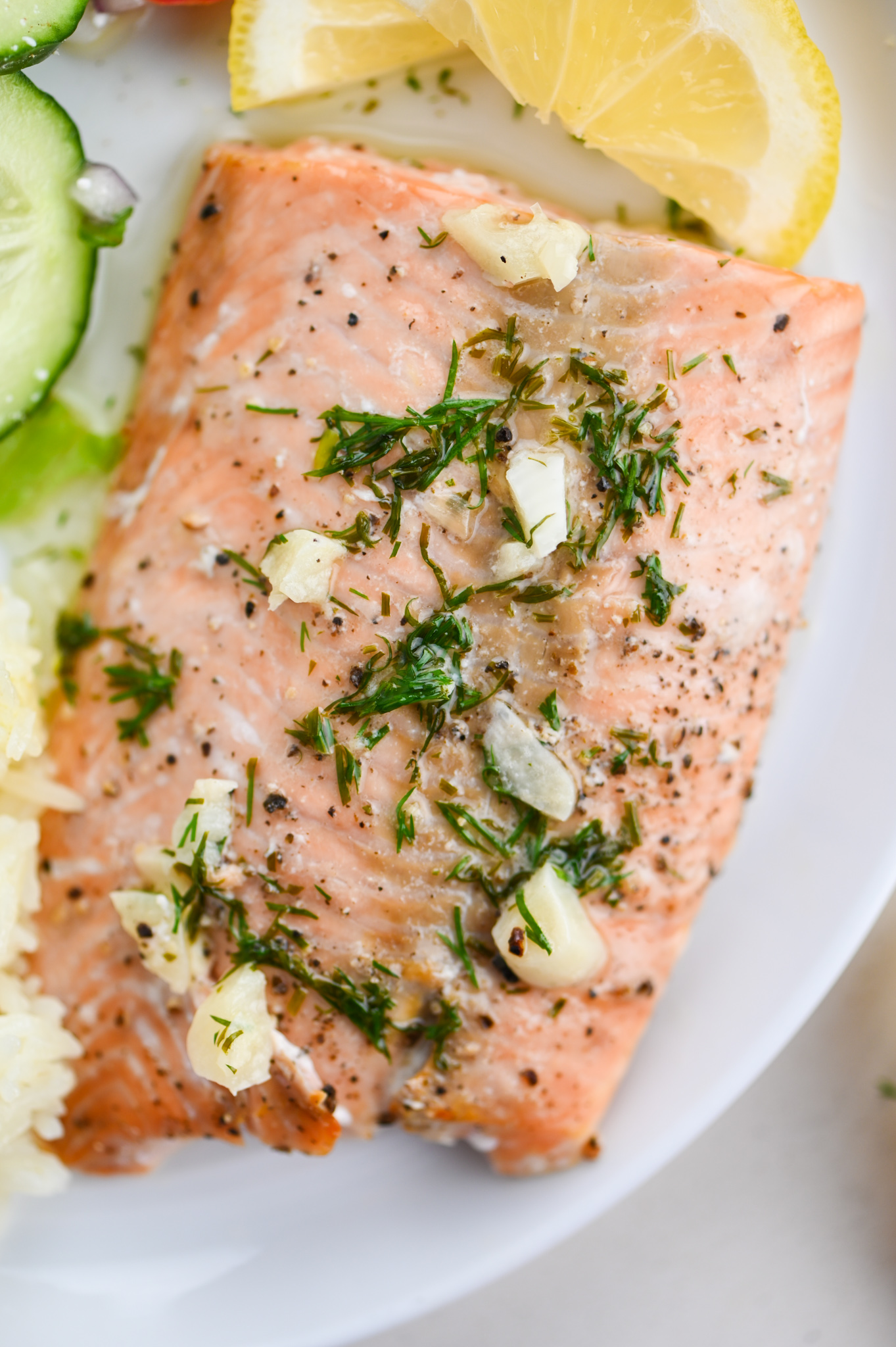 Salmon with White Wine Dill Sauce - Life's Ambrosia