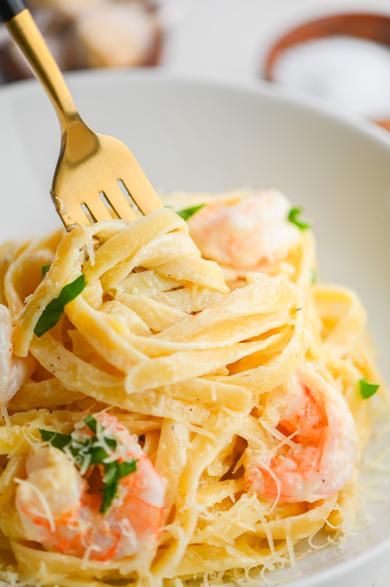 Shrimp Fettuccine Alfredo - Life's Ambrosia