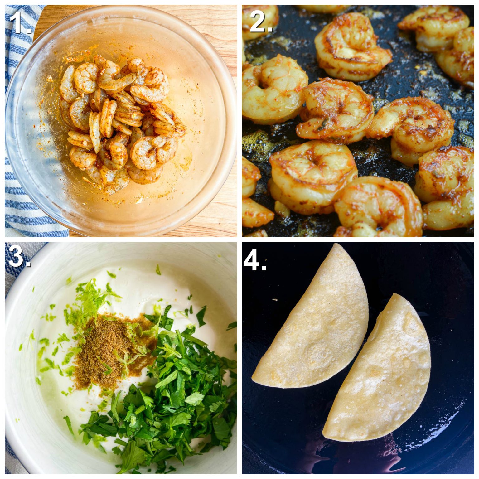 Shrimp Tacos with Cilantro Lime Sauce Recipe {VIDEO} Life's Ambrosia