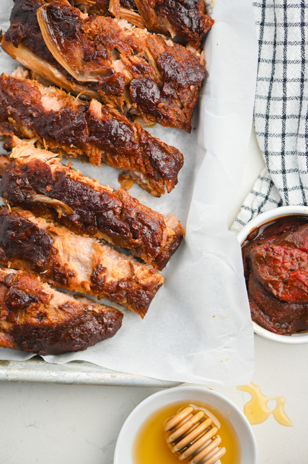 Slow Cooker Pork Ribs with Honey Chipotle BBQ Sauce Life's Ambrosia
