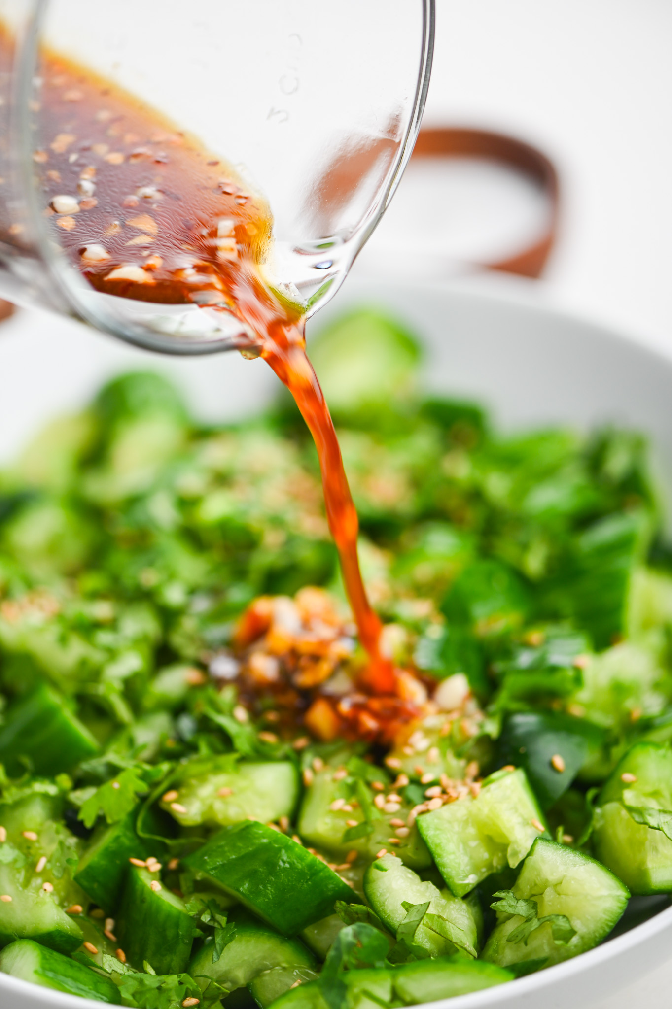 Smashed Cucumber Salad - Life's Ambrosia