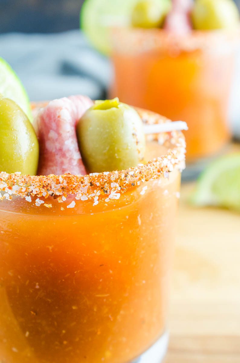A Spicy Bloody Mary Cocktail is the perfect cocktail for brunch or any time of day. This is a cocktail spicy food lovers will adore!