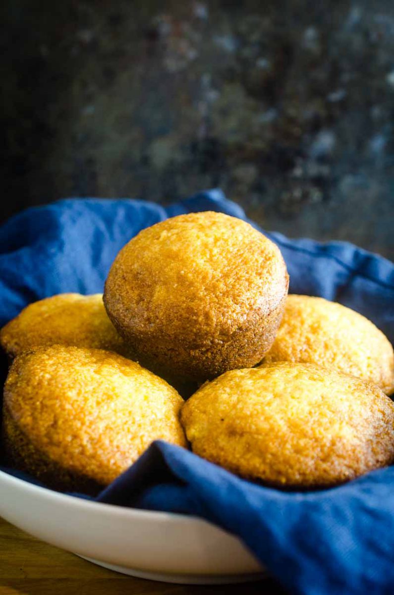 Sweet Cornbread Muffins are tender, moist and have a hint of sweetness. They are a classic for a reason! Serve them with your favorite soup, chili or as a side dish for your holiday meal. 