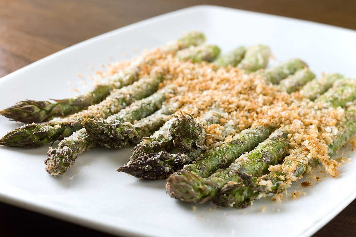 Baked Asparagus with Parmesan & Panko Recipe Life's Ambrosia